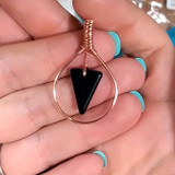 Sea Glass Woven Pendant